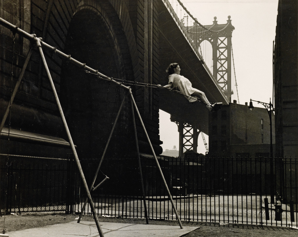 WALTER ROSENBLUM (1919-2006) Child on a Swing, Pitt Street, New York.
